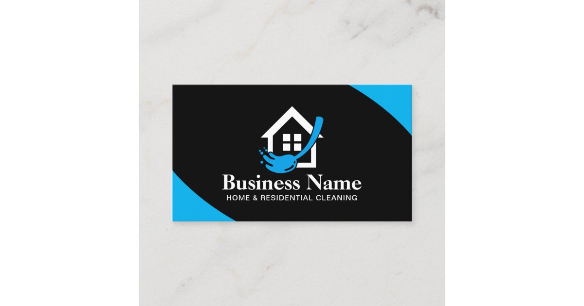 Carte De Visite Logo sur mesure de la femme de ménage de ménage | Zazzle.be