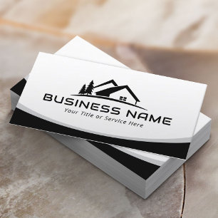 Carte De Visite Logo sur mesure de l'agent immobilier Professionne