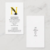 Carte De Visite LOGO SUR MESURE DE L'AGENT NOTAIRE Moderne (Devant / Derrière)