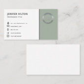 Carte De Visite Logo sur mesure - icônes de médias sociaux minimal (Devant / Derrière)