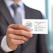 Carte De Visite Logo sur mesure - icônes de médias sociaux minimal