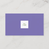 Carte De Visite Logo sur mesure - icônes de médias sociaux minimal (Dos)