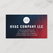 Carte De Visite Logo sur mesure moderne AC Chauffage professionnel (Devant)