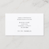 Carte De Visite Logo sur mesure sur mesure pour Seamstress (Dos)