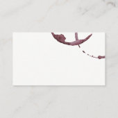 Carte De Visite Logo Tache de Vin | Fond Texturé (Dos)