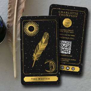 Carte De Visite Logo Tarot céleste Auteur de Black Gold