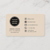 Carte De Visite Logo Taupe (Devant)