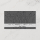 Carte De Visite Logo Tech | Ai | Fond Robotique (Dos)