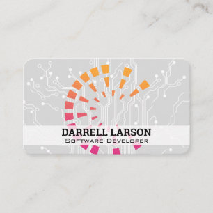 Carte De Visite Logo Tech Coloré Ai Centre de Données