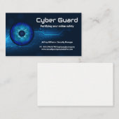 Carte De Visite Logo Tech Eye | Arrière - plan moderne (Devant / Derrière)