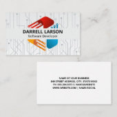 Carte De Visite Logo Tech Modern | Circuitrie (Devant / Derrière)