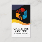 Carte De Visite Logo Tech Modern | Noeuds électroniques (Devant)