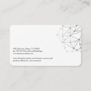 Carte De Visite Logo Tech Moderne Schémas de Construction
