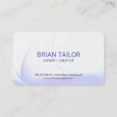 Carte de visite Logo Tech Réseau Numérique (Dos)