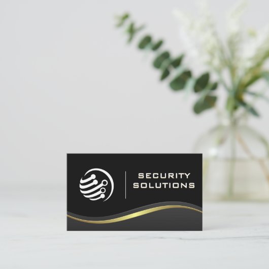 Carte De Visite Logo Tech Security (Debout devant)