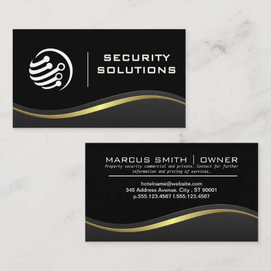Carte De Visite Logo Tech Security (Devant / Derrière)