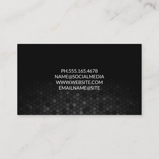 Carte De Visite Logo Techie | Modules circulaires (Dos)