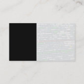 Carte De Visite Logo technique | Codage moderne (Dos)