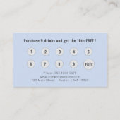 Carte De Visite Logo Télécharger Moderne Simple Bébé Bleu Fidélité (Dos)