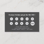 Carte De Visite Logo Télécharger Moderne Simple Grey Loyauté (Dos)