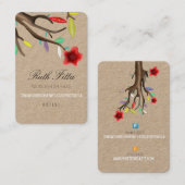 CARTE DE VISITE LOGO TREE FACEBOOK ET ETSY ARTISAN (Devant / Derrière)