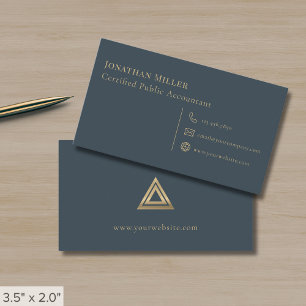 Carte De Visite Logo Triangle Simple