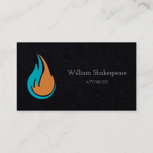 Carte De Visite Logo Twin Water and Fire