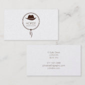 Carte De Visite Logo type western (Devant / Derrière)