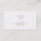 Carte De Visite Logo type western (Dos)