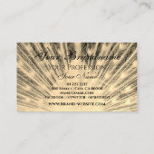 Carte De Visite Logo unique Design Golden Peacock personnalisé sur (Dos)