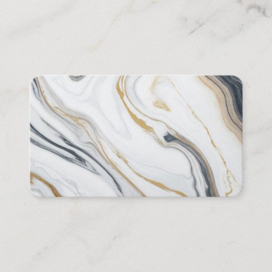 Carte De Visite Logo Upload Marble Effect Appointment  (Devant)
