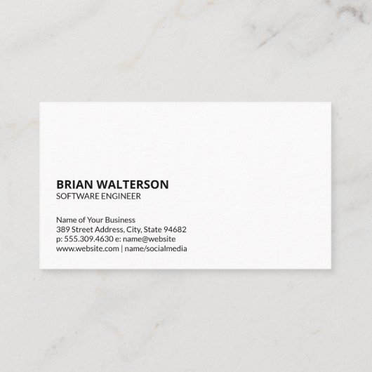 Carte De Visite Logo Usb | Circuit Board Tech (Dos)