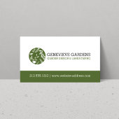 Carte De Visite Logo Variété plante Conception Jardin Paysage