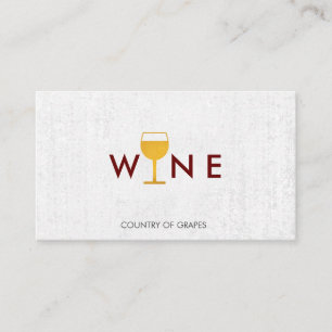Carte De Visite Logo Verre Vin