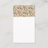 Carte De Visite Logo Verre Vin | Motif de vin (Dos)