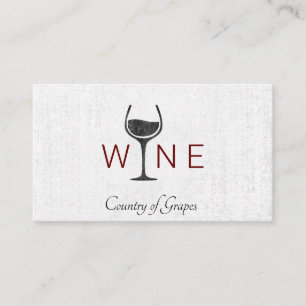 Carte De Visite Logo Verre Vin   VIN