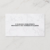 Carte De Visite Logo vert moderne et stylisé (Dos)