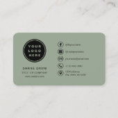 Carte De Visite Logo Vert Sauge (Devant)
