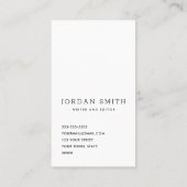 Carte De Visite Logo vertical personnalisé moderne professionnel m (Dos)