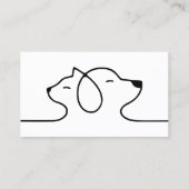 Carte De Visite Logo vétérinaire pour chien et chat de maître (Dos)