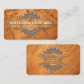 Carte De Visite Logo vu | Bois | Plan directeur (Devant / Derrière)