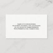 Carte De Visite Logo Wine City Downtown | Cork (Dos)