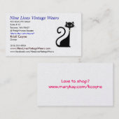 Carte De Visite logocat04w10, cru des neuf vies porte, 602 Eas… (Devant / Derrière)