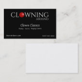 Carte De Visite Logos clowns à nez rouge (Devant / Derrière)