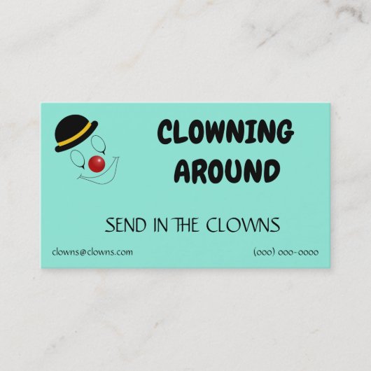 Carte De Visite Logos clowns Modèles (Devant)