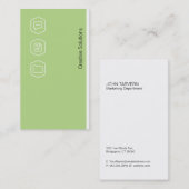 Carte De Visite Logos Corporate Variation (olivine) (Devant / Derrière)