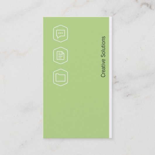 Carte De Visite Logos Corporate Variation (olivine) (Devant)