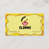 Carte De Visite Logos de cirque clown (Devant)
