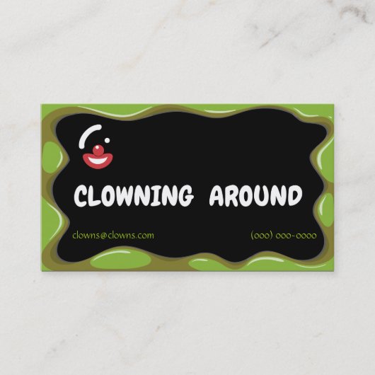 Carte De Visite Logos de clowns Abstraits (Devant)