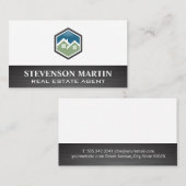 Carte De Visite Logos de la maison | Agent immobilier (Devant / Derrière)